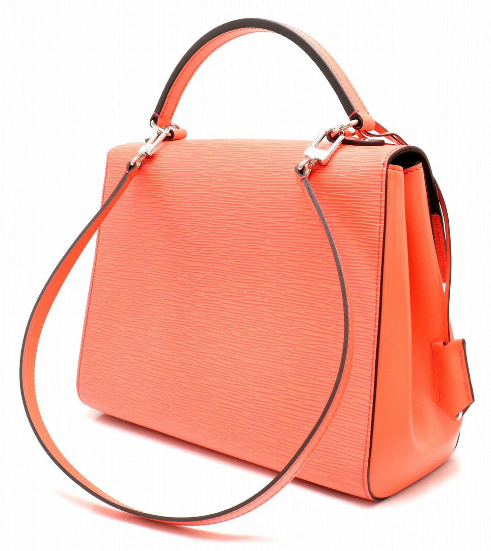 Louis Vuitton 2way Epi Leather Shoulder Petal Bag Cluny Poppy